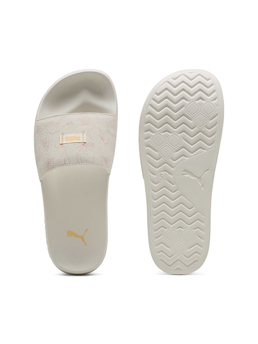 Leadcat 2.0 Crafted Flowers Kadın Beyaz Terlik-4