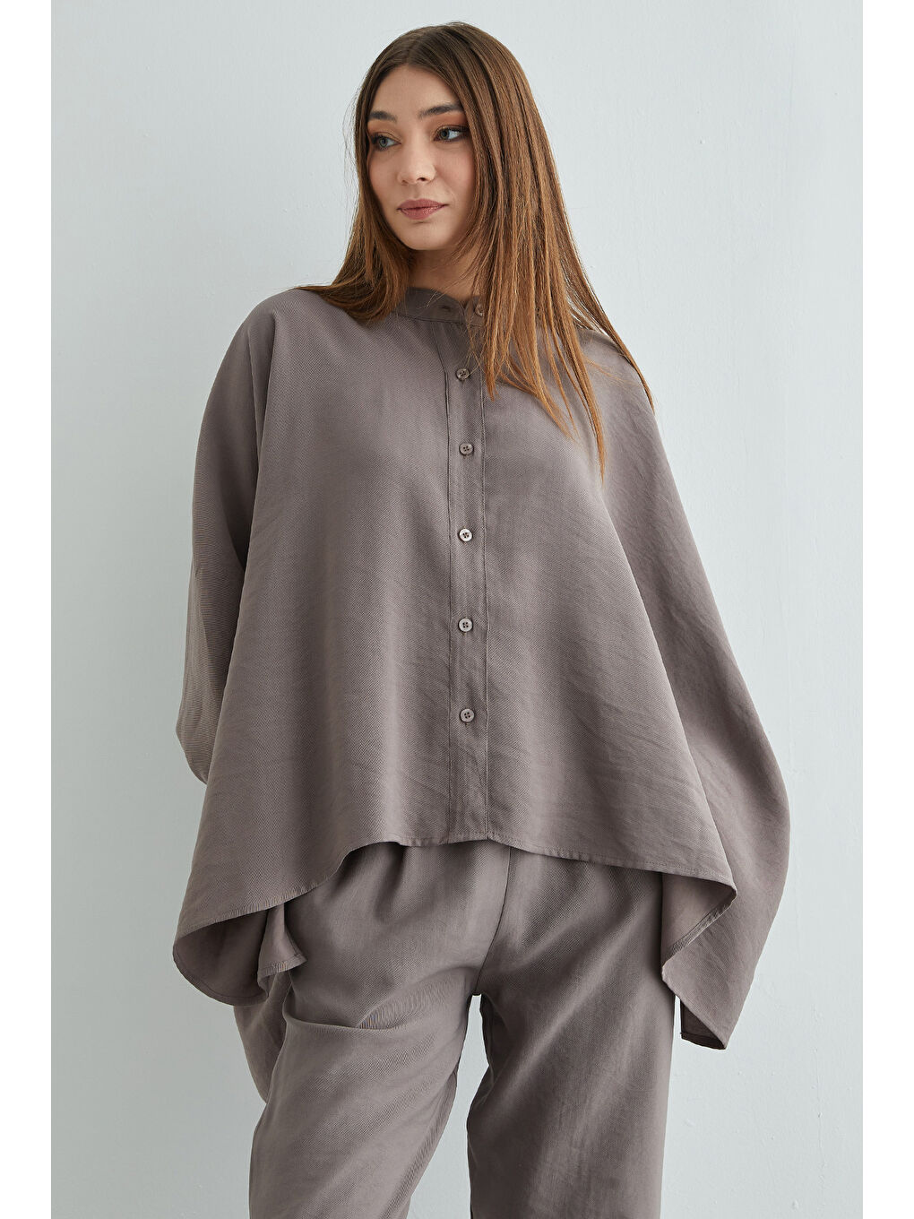 Bej Yarasa Kol Düğmeli 2 Li Takım-1