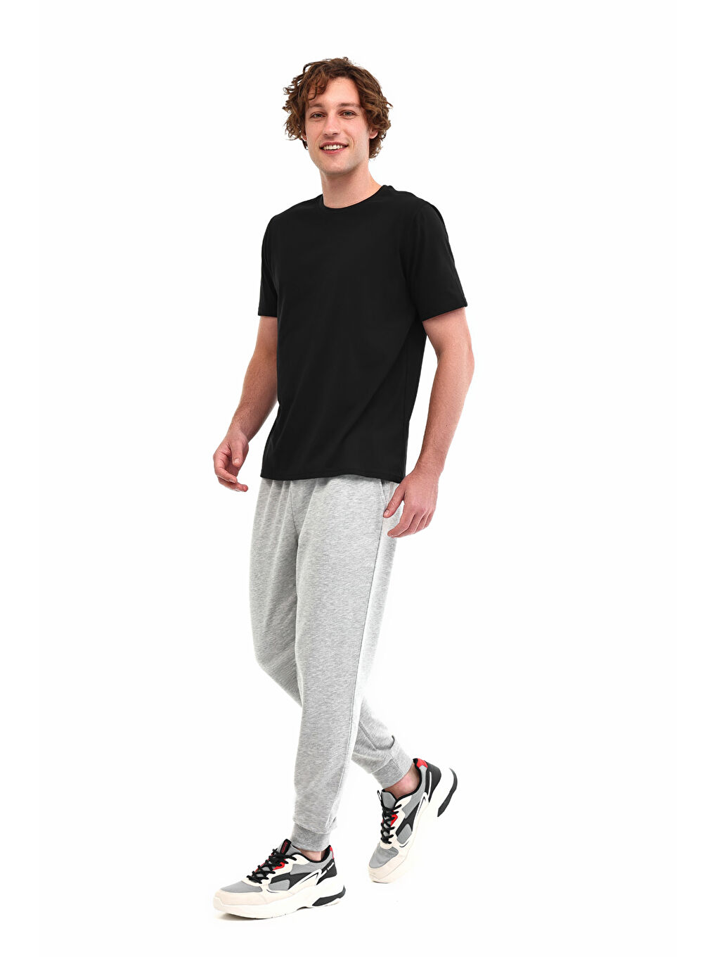 Gri MB JG 22SN226 5PR GRI MELANJ Erkek Eşofman Altı-2