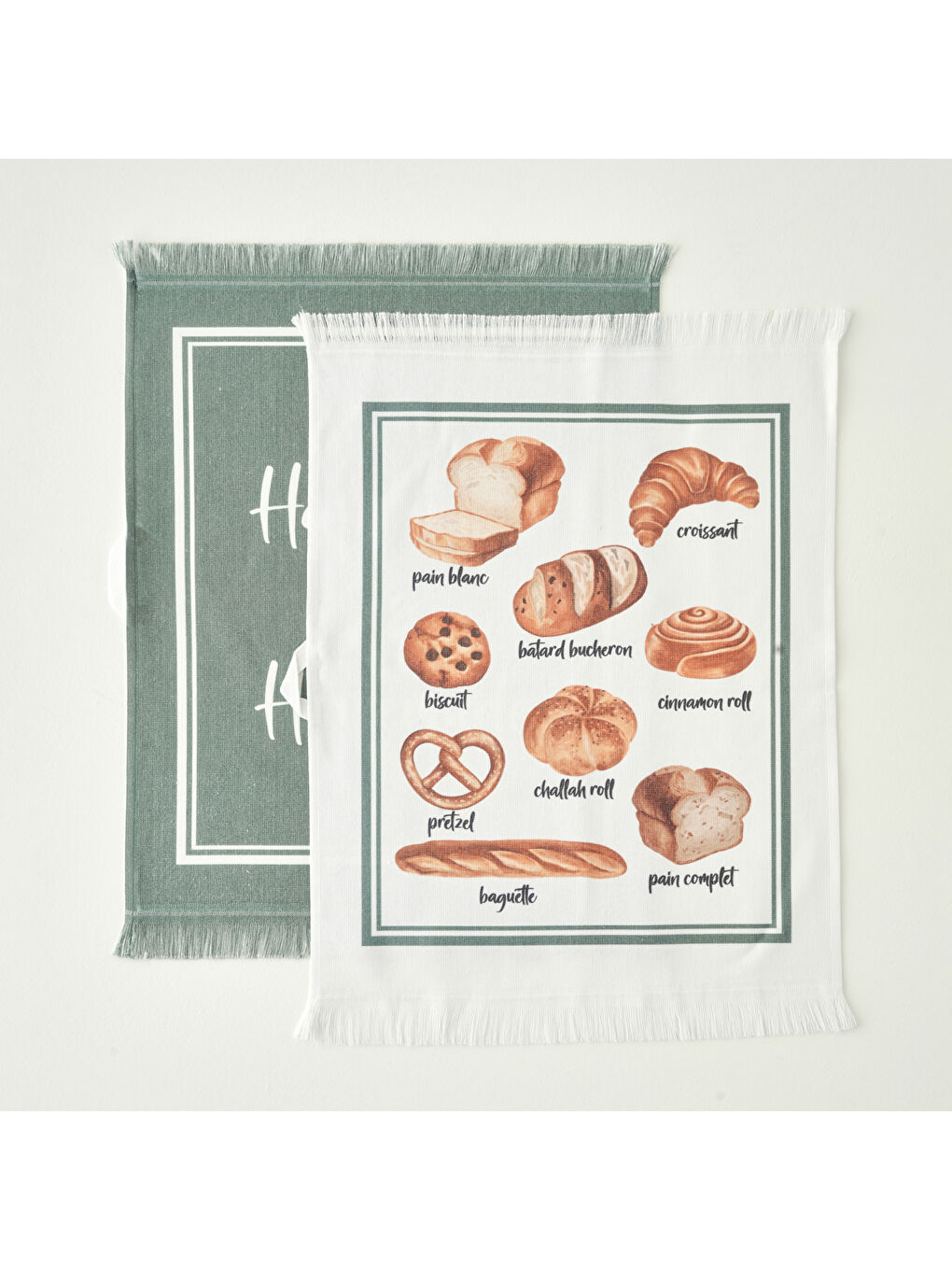 Happiness Pamuklu Kurulama Bezi 2'li Yeşil (40x50 cm)