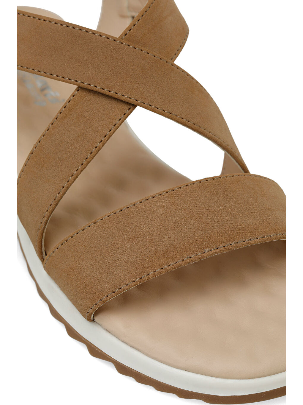 Kahverengi 321822.Z 4FX CAMEL. Kadın Spor Sandalet-6