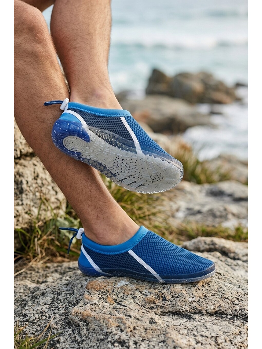 Mavi Beach-70 Unisex Aqua Deniz Ayakkabısı Suya Dayanıklı Kaydırmaz Taban Sörf Havuz Plaj Ayakkabısı-1