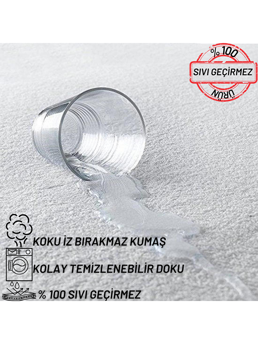 Beyaz Eko Micro Fitted Su Sıvı Geçirmez Alez Tek Ve Çift Kişilik Farklı 6 Ebat Yatak Koruyucu Alez-2
