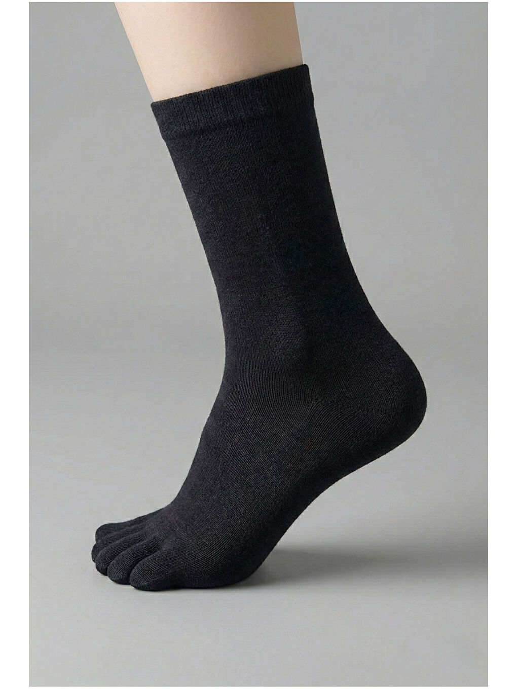 Siyah Bambu Parmaklı 3'lü Paket Çorap | Koku ve Mantar Önleyici | Ter Emici | Kokulu COKRENKLI-2