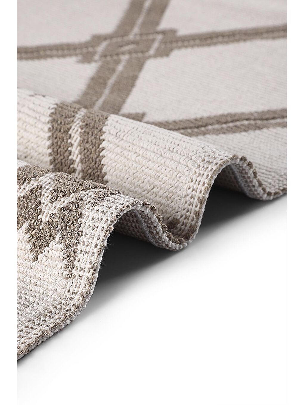 Marta Doğal Pamuklu 2'li Banyo Paspas & Halı Seti 60x100+50x60 Cm - Bej-3