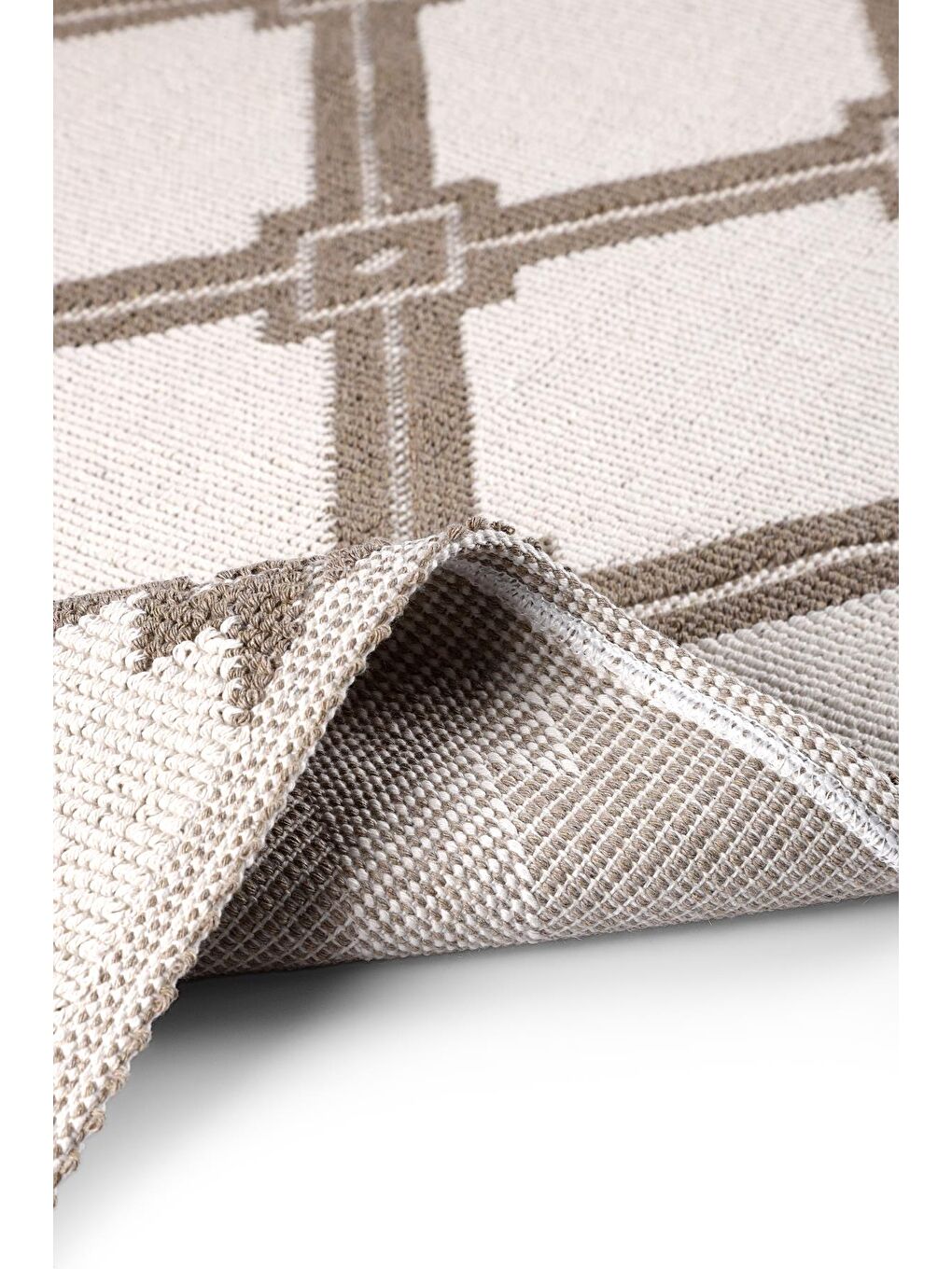 Marta Doğal Pamuklu 2'li Banyo Paspas & Halı Seti 60x100+50x60 Cm - Bej-4