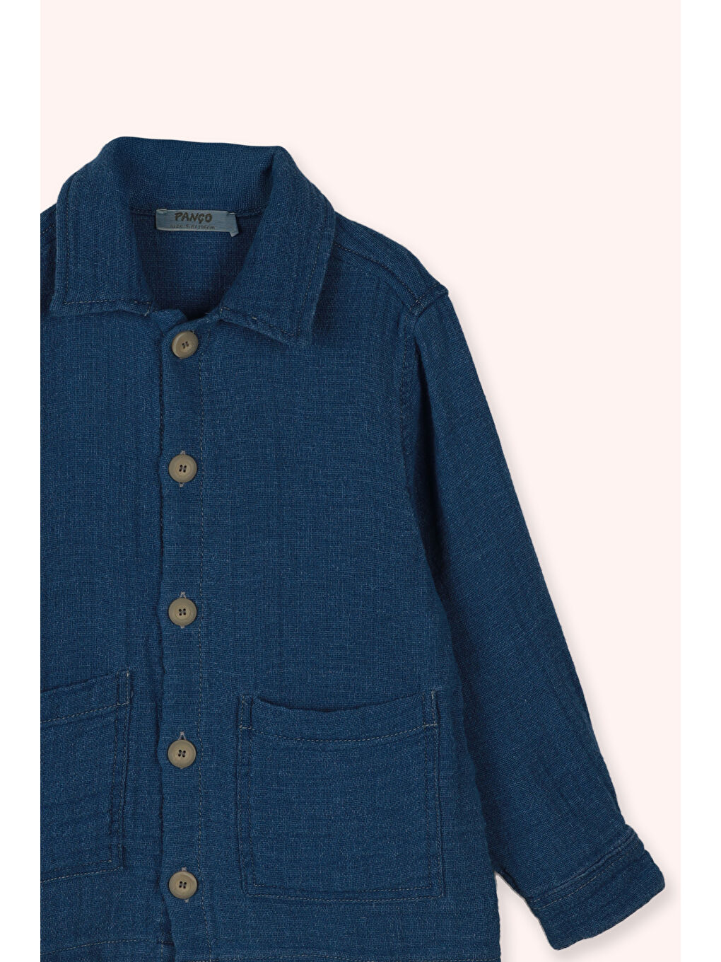 Erkek Çocuk Mavi Cep Detaylı Ceket-1