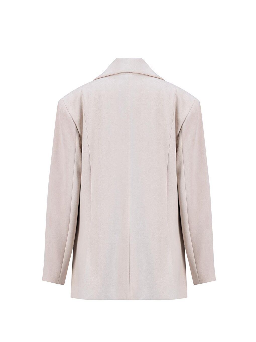Süet Blazer Ceket 24K5710 Bej-5