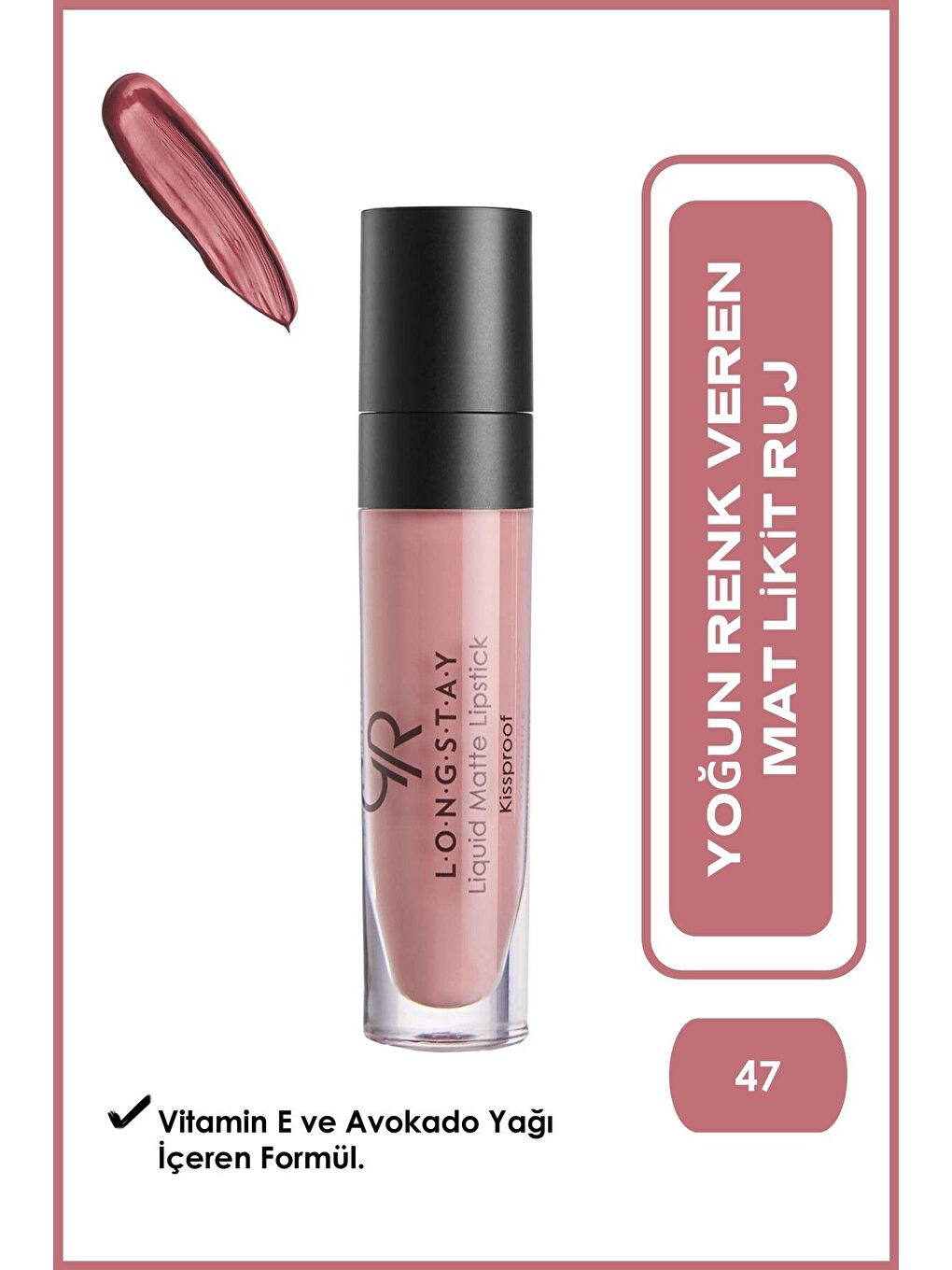 Longstay Liquid Matte Lipstick No:47 - Likit Mat Ruj