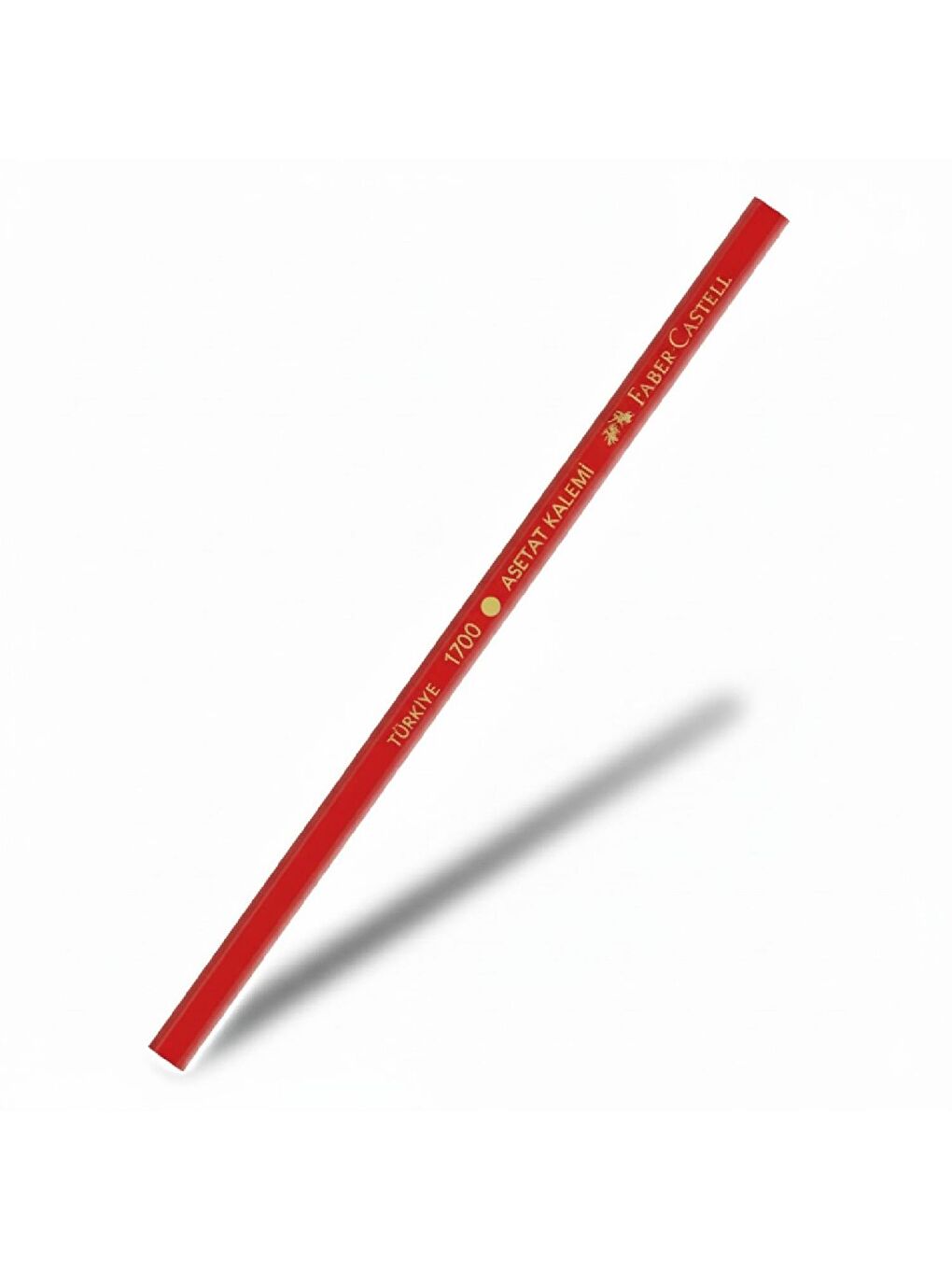 1700 Kurşun Asetat Kalemi Kırmızı 12 Adet-1
