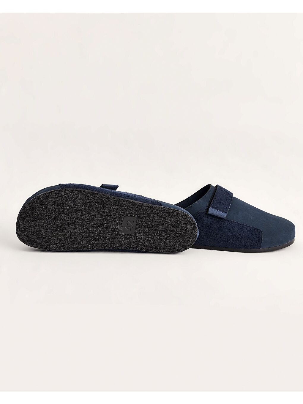 Lacivert Erkek Çırt Detaylı Terlik - CROSE-1