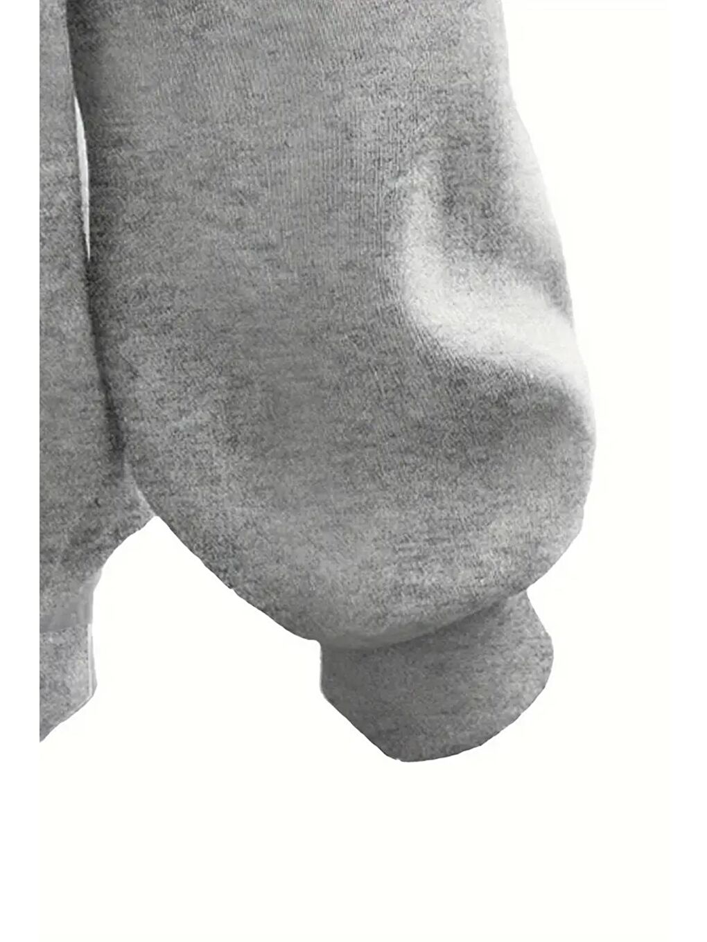 Gri Butterfly Ön Yazı Baskılı İçi Pamuklu Unisex Sweatshirt-1