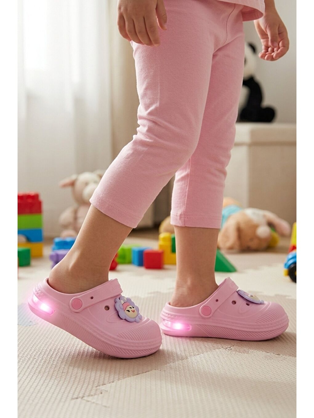 Pembe Eva Hafif Esnek Kız Çocuk Sabo Terlik 2316 B-P-3