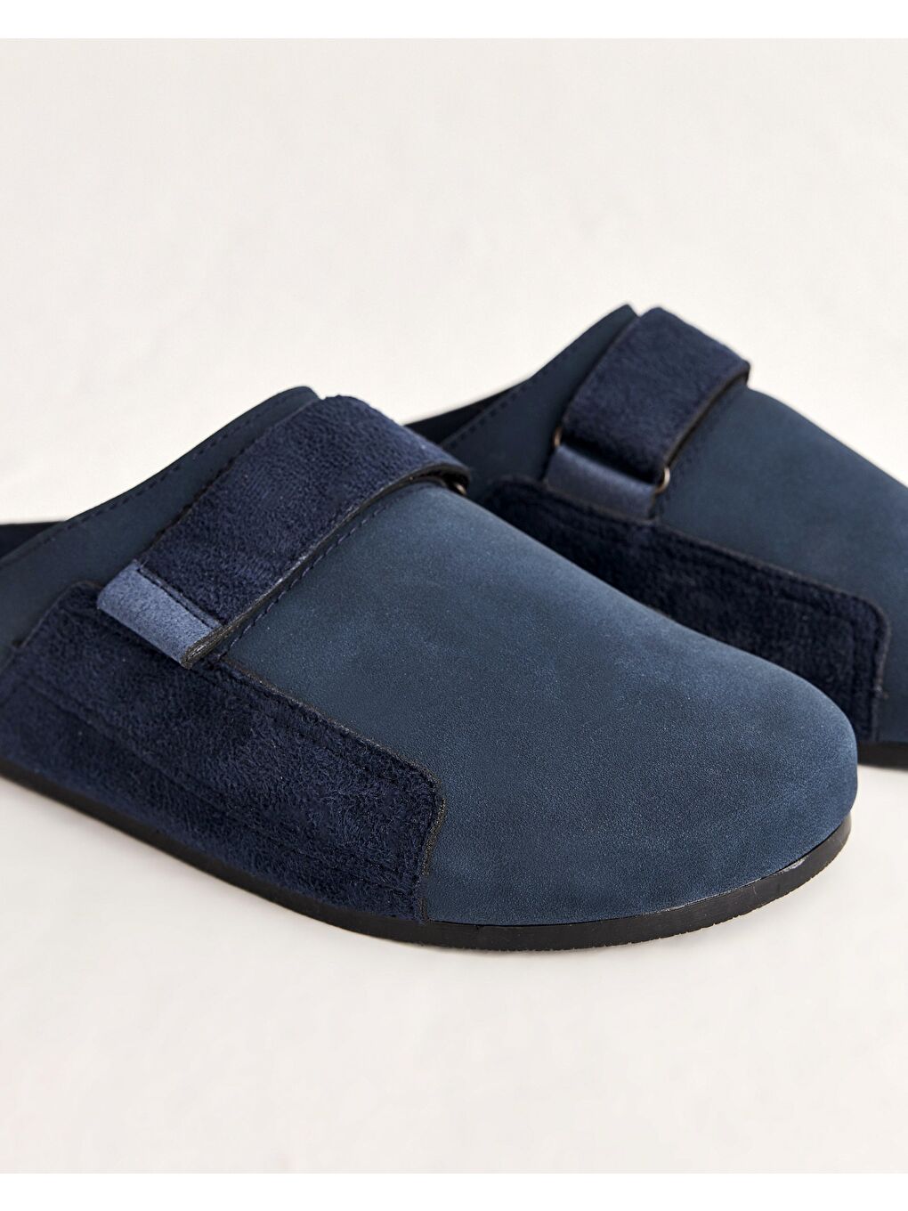 Lacivert Erkek Çırt Detaylı Terlik - CROSE-3