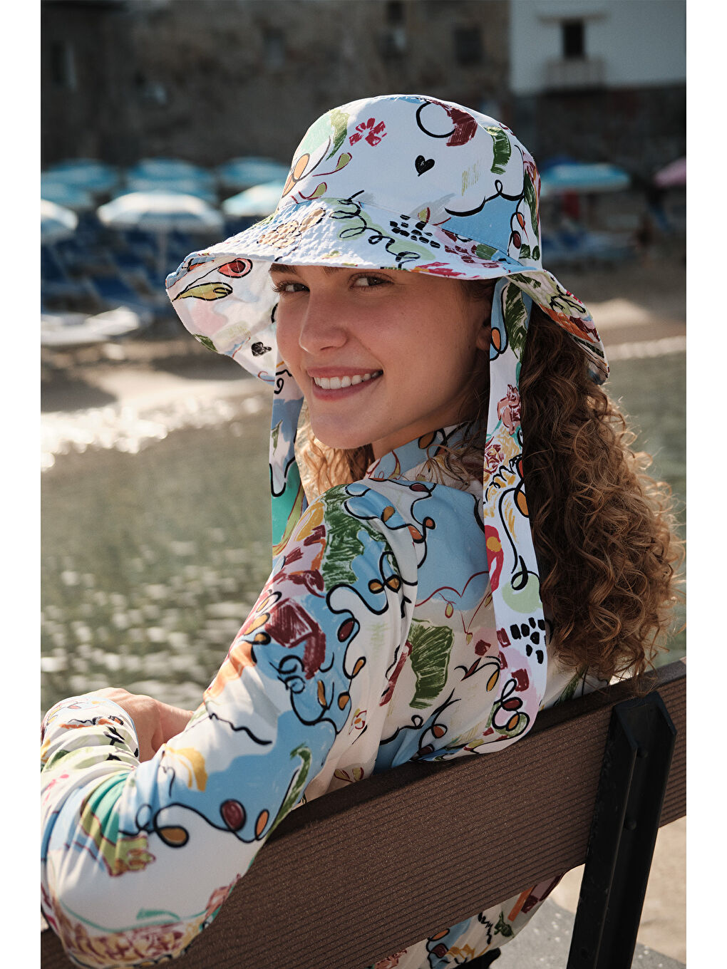 Karışık Bağlamalı Bucket Şapka Summer