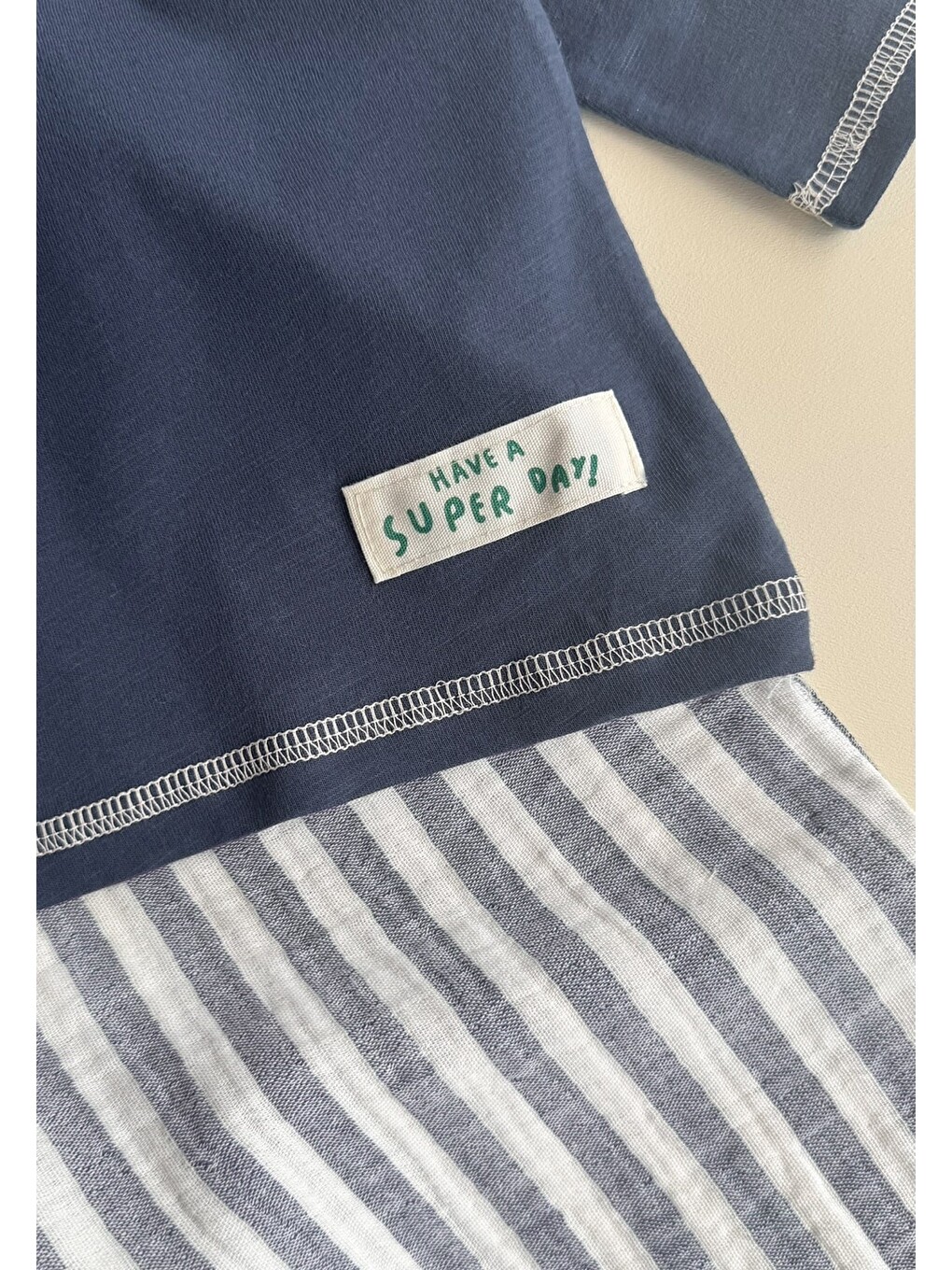 Oversize Pantolon Takım 2-10 Yaş Lacivert-2