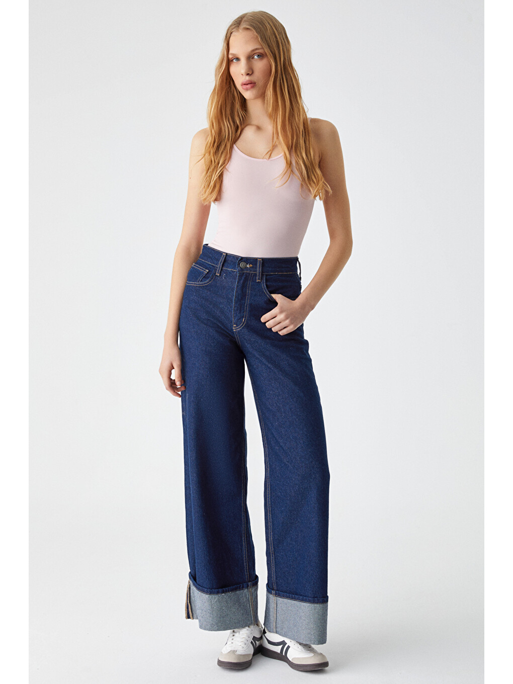 Chıles Kadın Slim Halter Yaka Kolsuz Çıtçıtlı Pembe Body-1