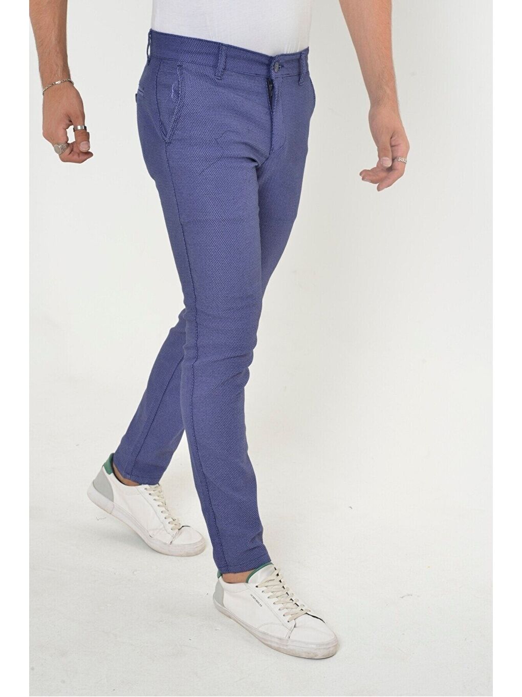 Mavi Dar Kesim Chino Pantolon-2