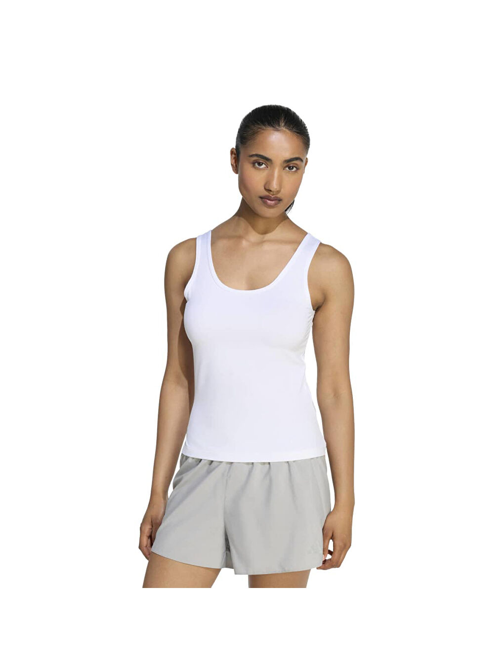 Running Essentials Kadın Beyaz Yuvarlak Yaka Atlet