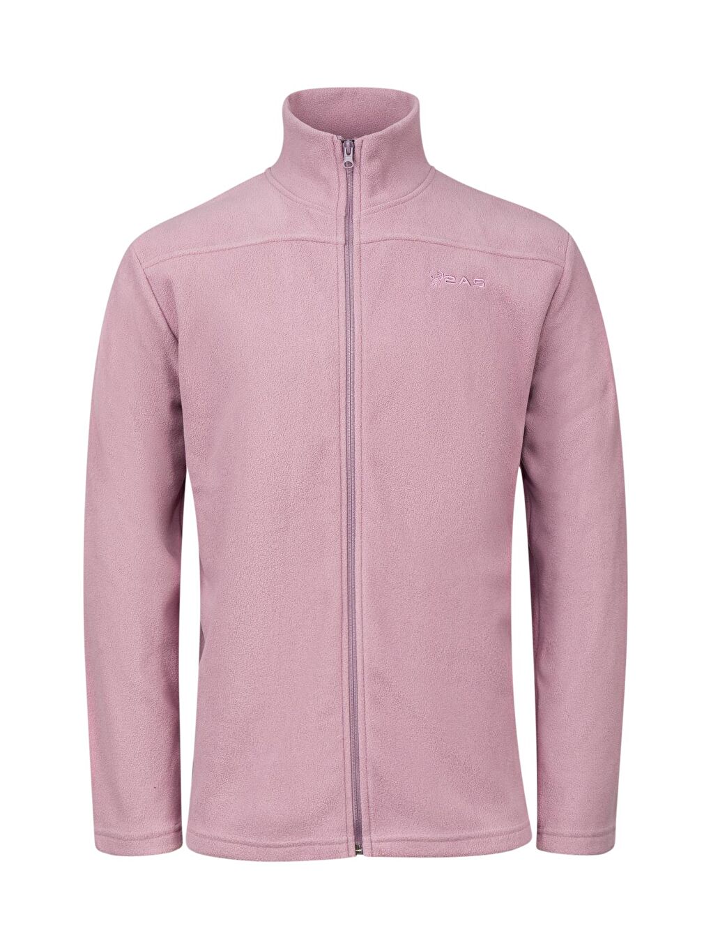 Mor Larry Erkek Tam Fermuarlı Polar Sweatshirt Lila