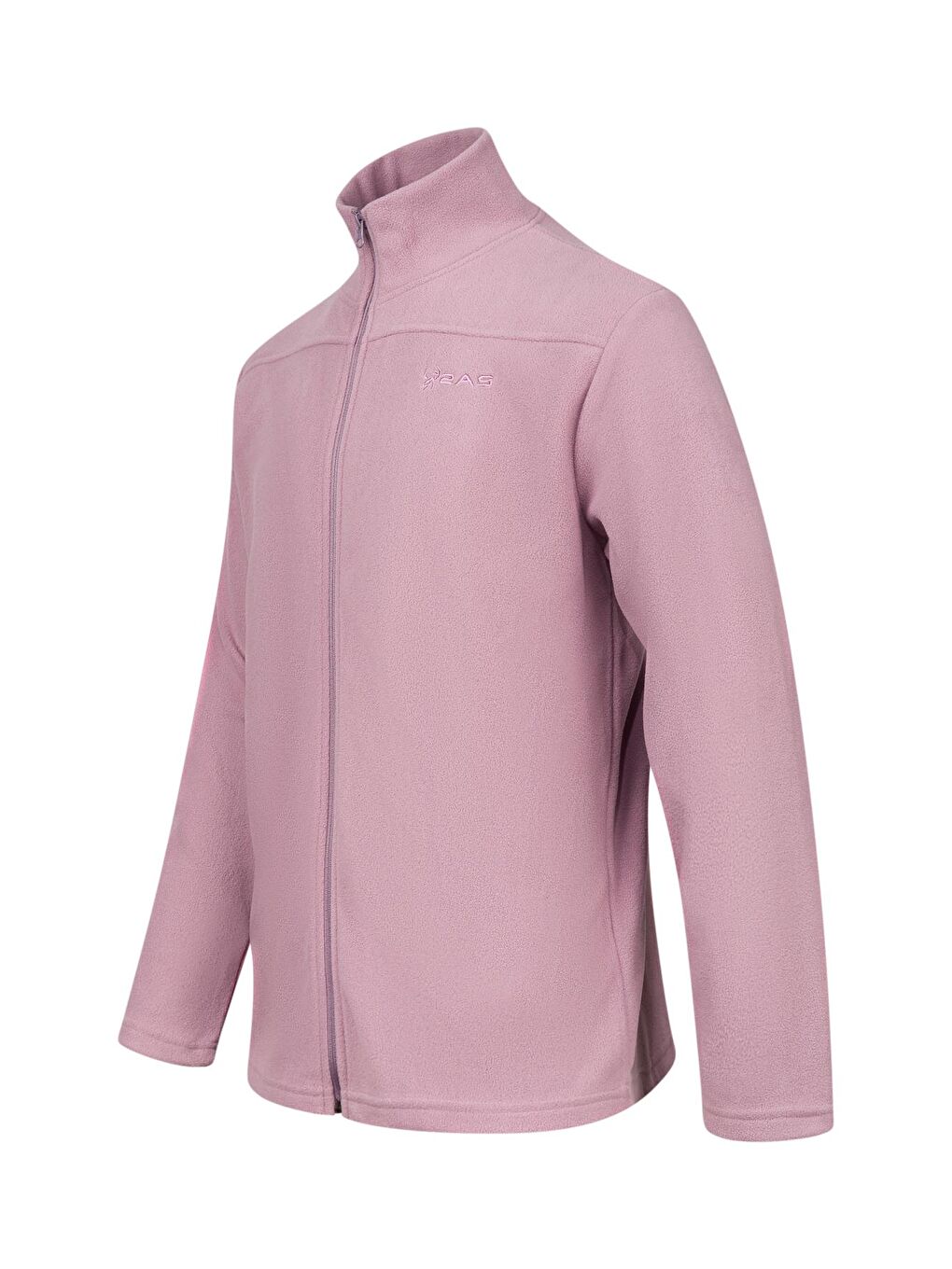 Mor Larry Erkek Tam Fermuarlı Polar Sweatshirt Lila-1