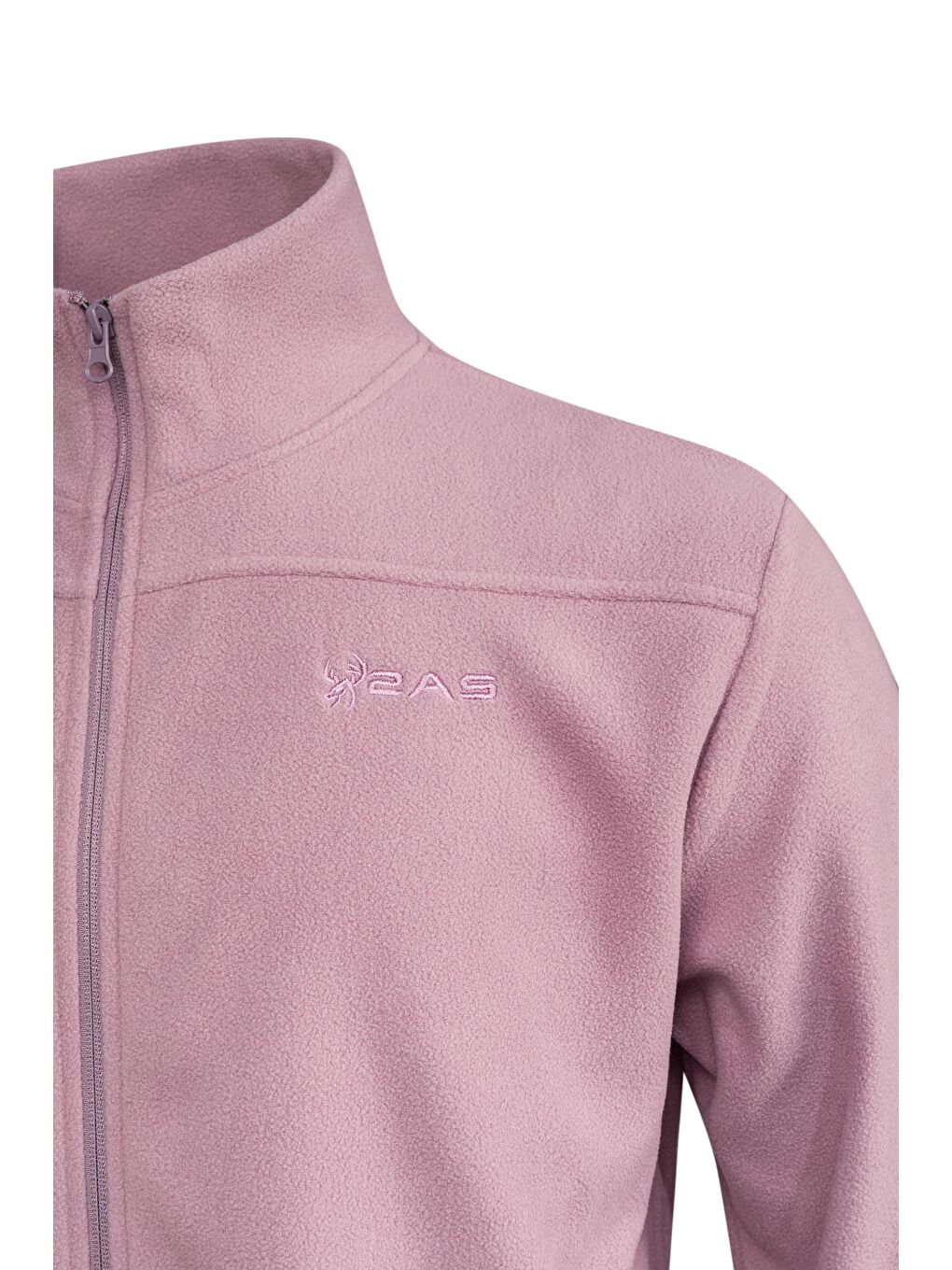 Mor Larry Erkek Tam Fermuarlı Polar Sweatshirt Lila-2