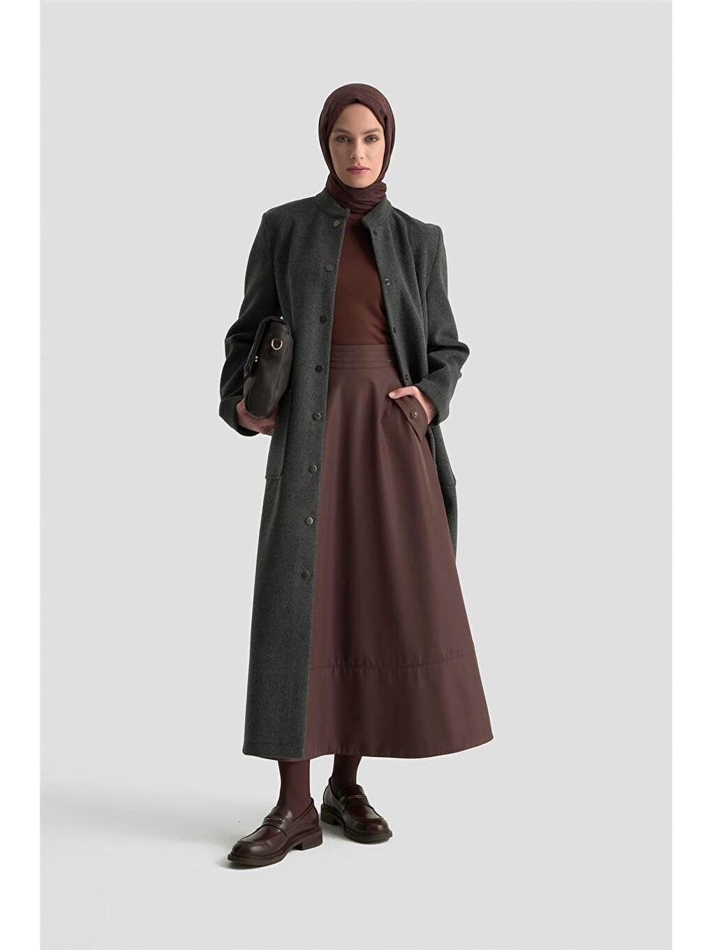 Hakim Yaka Kaşe Kap 25Kd1124 Gri