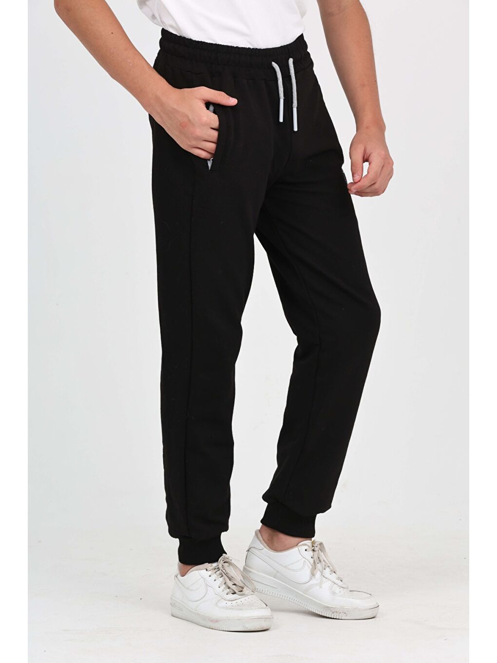 Siyah Erkek Çocuk TN Baskılı Eşofman Alt