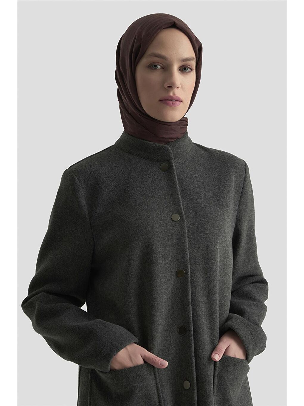 Hakim Yaka Kaşe Kap 25Kd1124 Gri-3