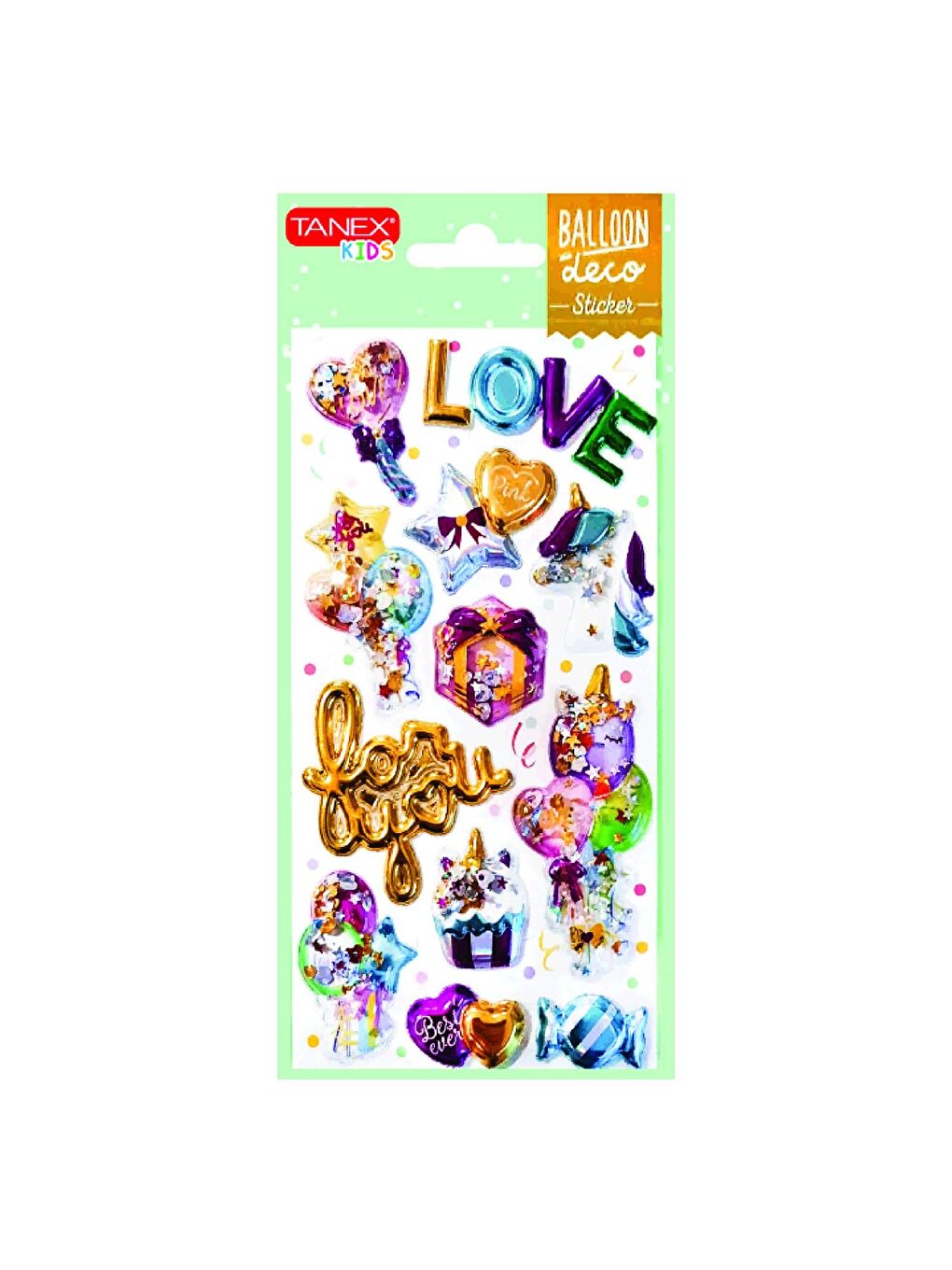 Kids Balloon Pullu Sticker 12 Parça (26004)