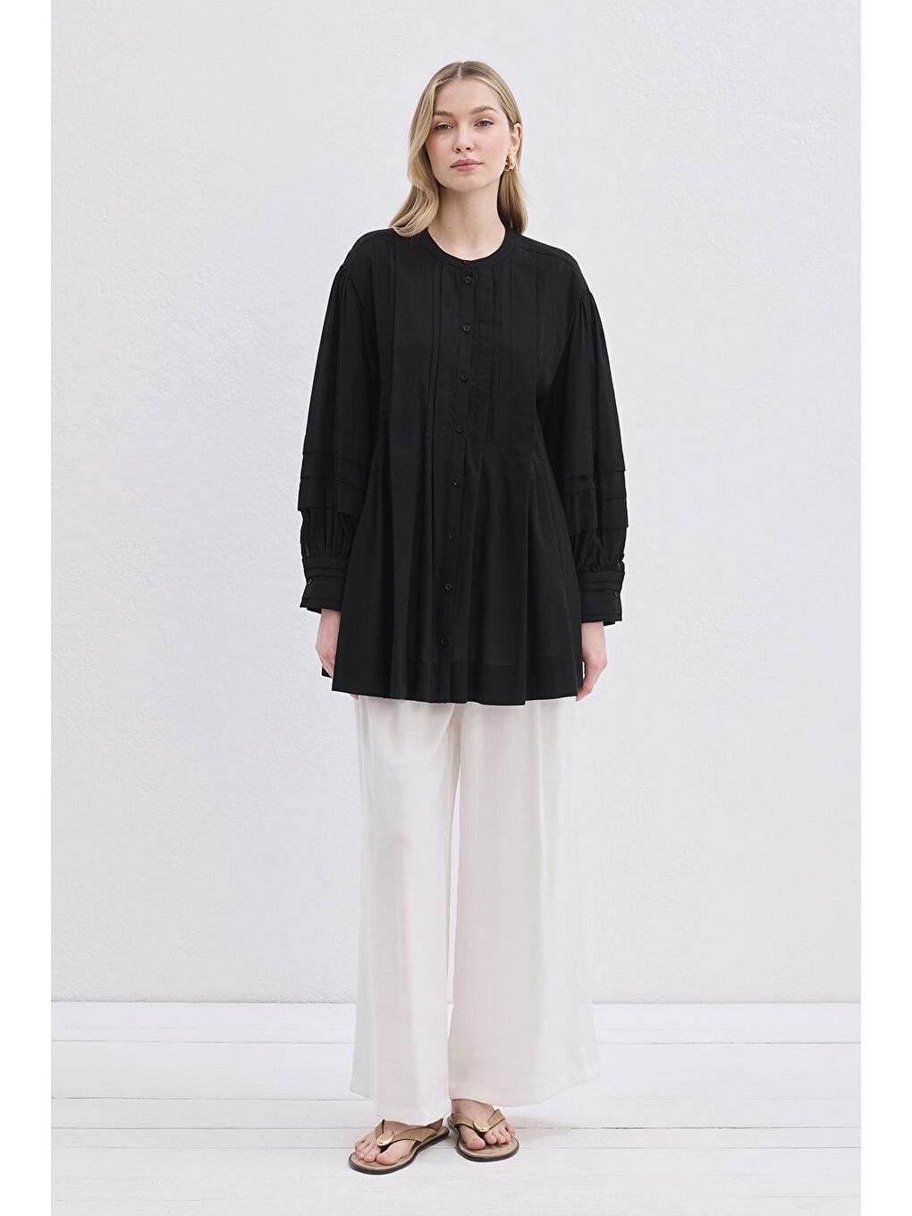 Henri Vual Nervürlü Gömlek Siyah