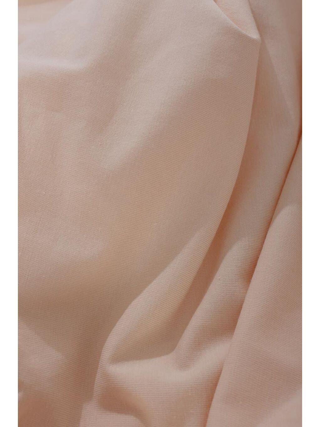 Bej Ten-Pamuklu Bisiklet Yaka Kolsuz İçlik Elbise-6