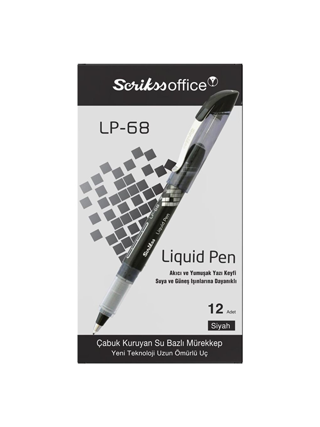 Roller Kalem 0.7 Siyah (LP-68) 12 Adet