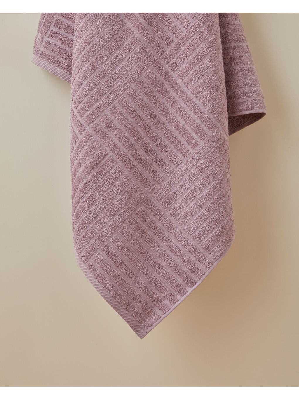 Panera Pamuk Banyo Havlusu 90x150 cm Mor-1