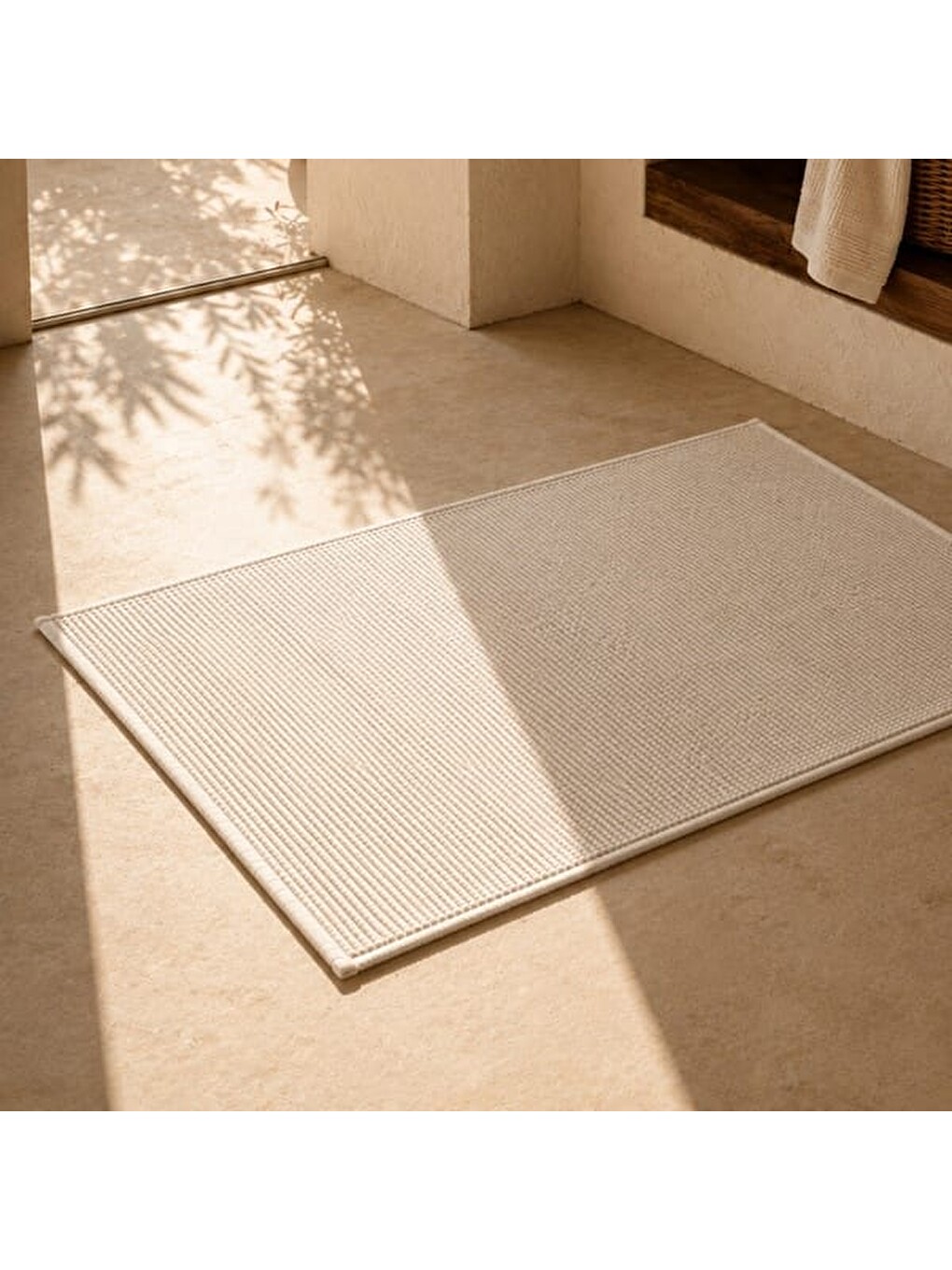 Soft Bame Ayak Havlusu - Ekru - 50x80 cm-1