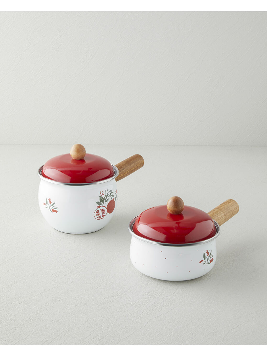 Garnet Emaye Sos Tenceresi 1,6L Kırmızı-3