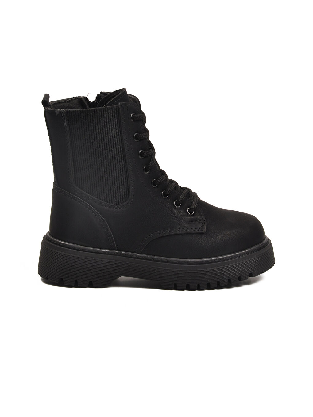 Siyah Zümrüt Polarlı Kaymaz Soğuğa Dirençli Deri Çocuk Bot Tuno 07 F-1