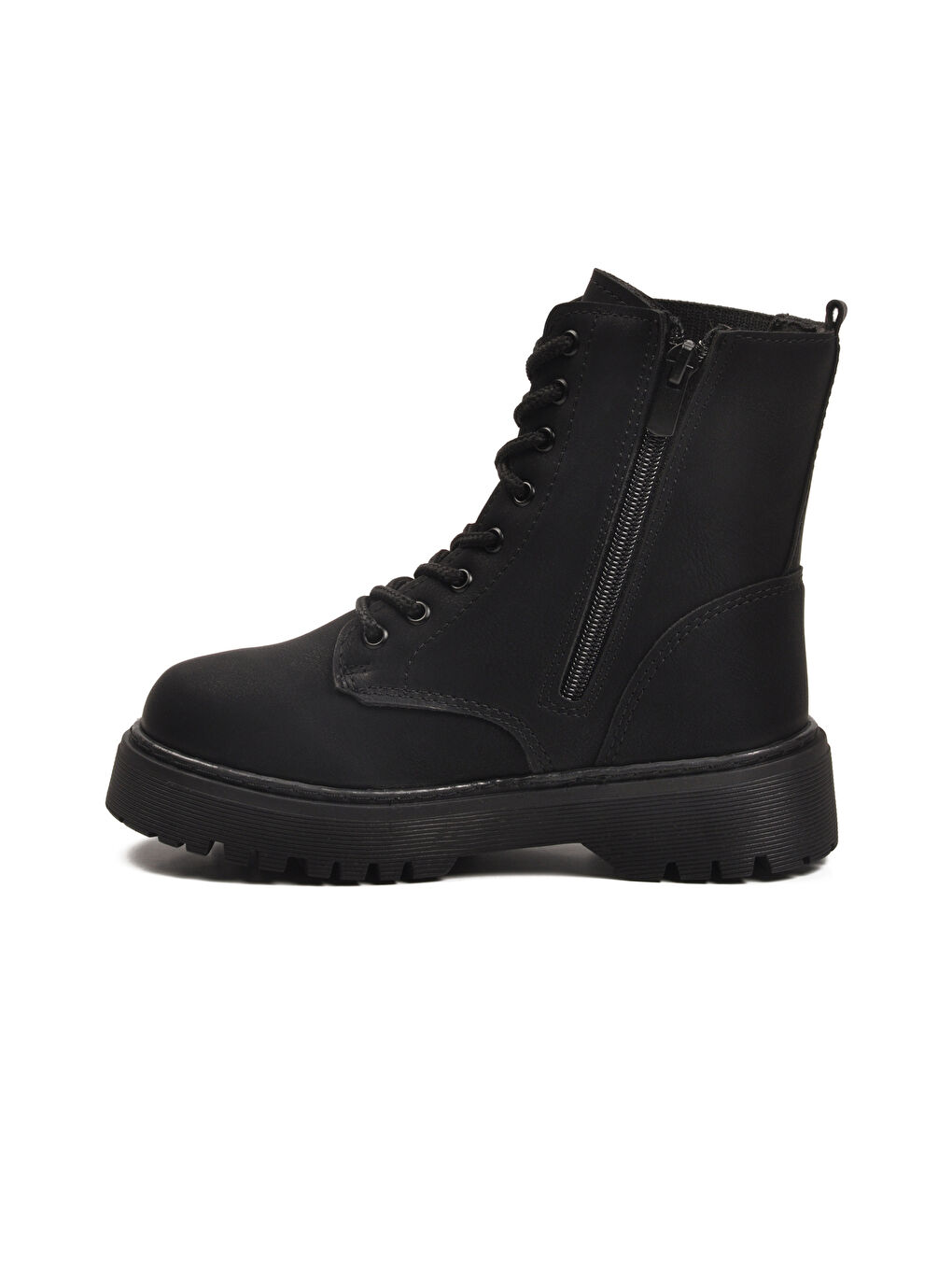 Siyah Zümrüt Polarlı Kaymaz Soğuğa Dirençli Deri Çocuk Bot Tuno 07 F-3