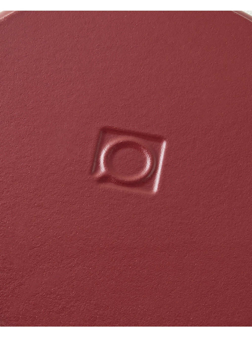 Hecha Demir Döküm Yuvarlak Grill Tava 28x4 cm Mat Bordo-3