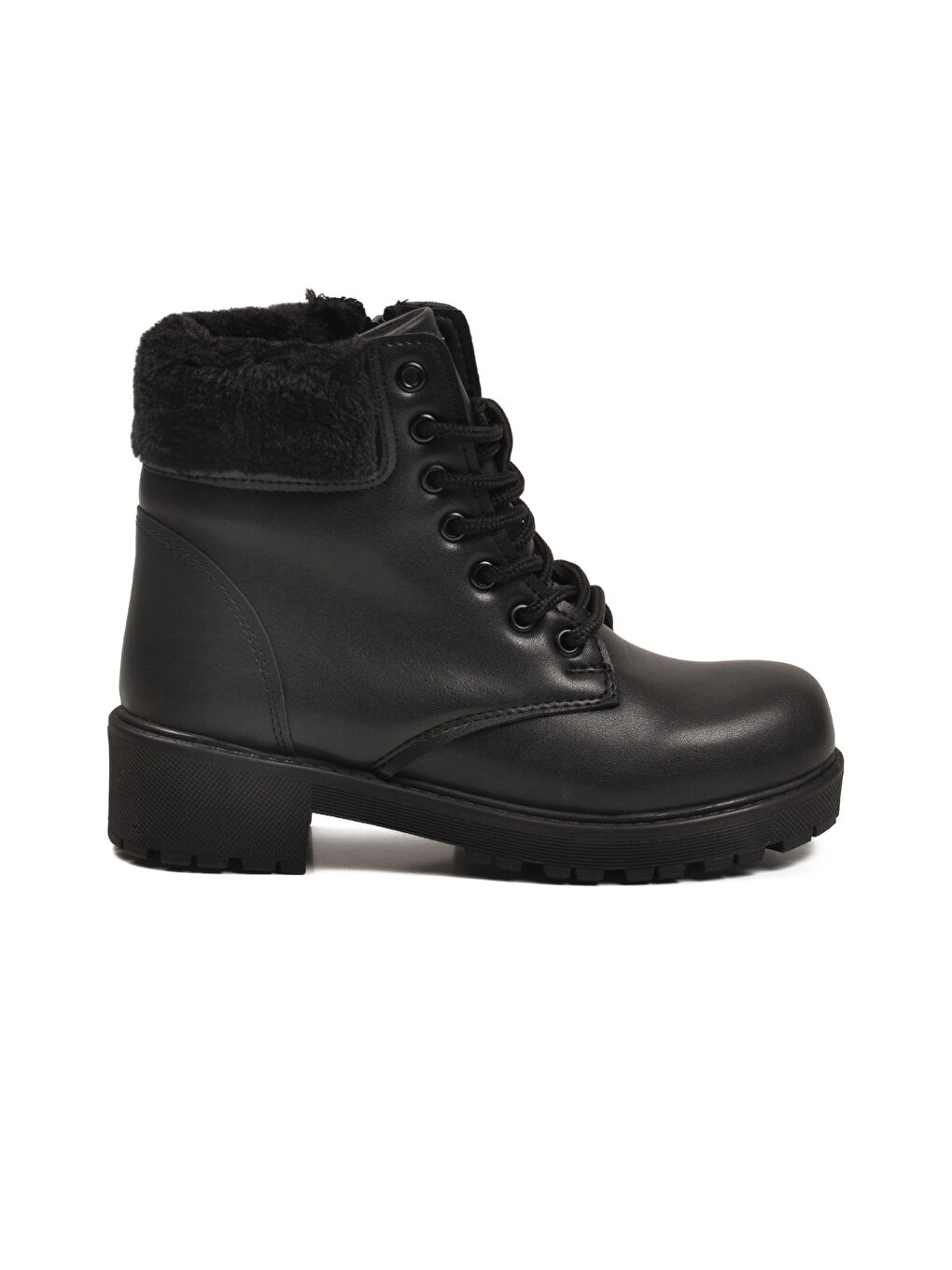 Siyah İçi Polarlı Kaymaz Kadın Bot Marc 4030 Z-1