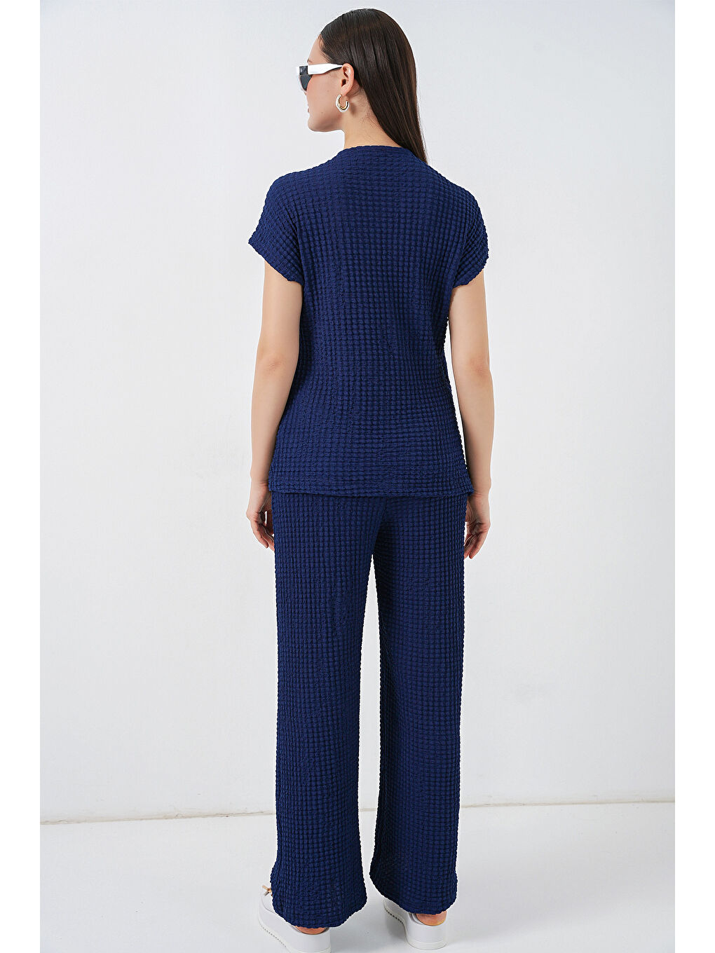 Kadın Örme İkili Takım 30064 - Lacivert-5