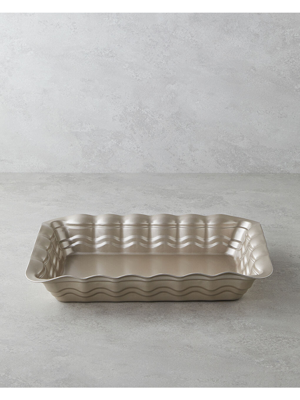 Ekru Patisserie Prince Karbon Çelik Dikdörtgen Fırın Kabı 38x27 cm