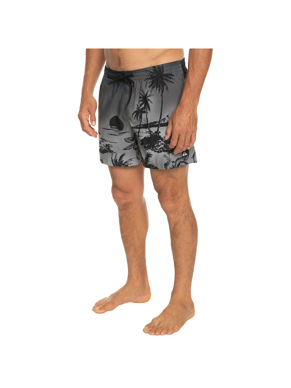 Erkek Volley Short Paradise 15 M Jamv Siyah-2