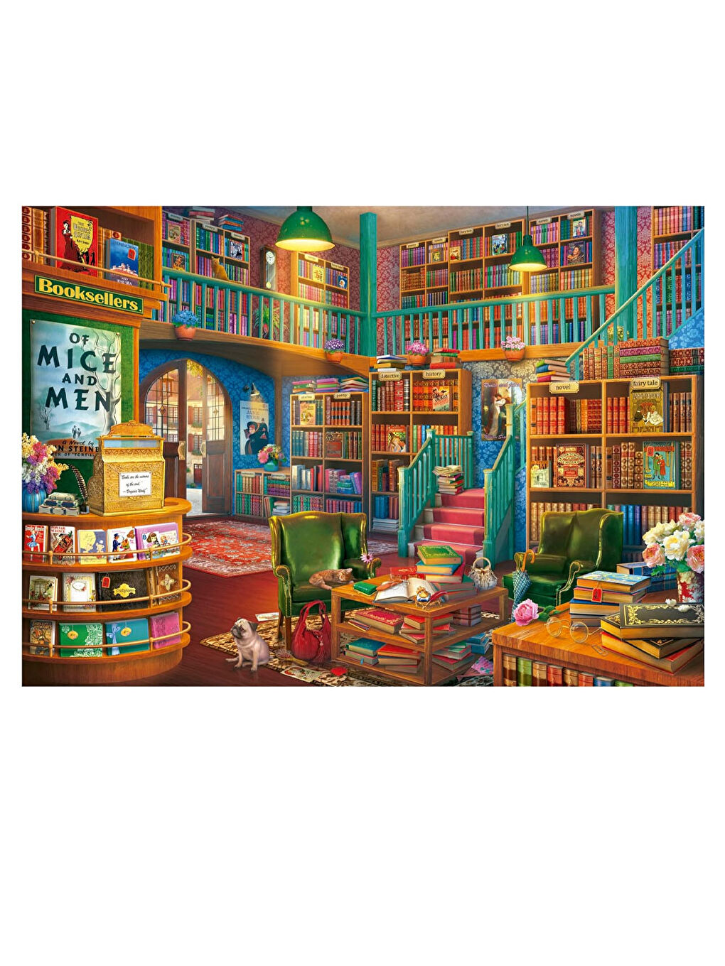 Puzzle 1000 Parça Harika Kitapçı 19925-1