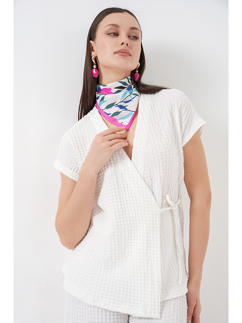 Kadın Örme İkili Takım 30064 - Beyaz-4