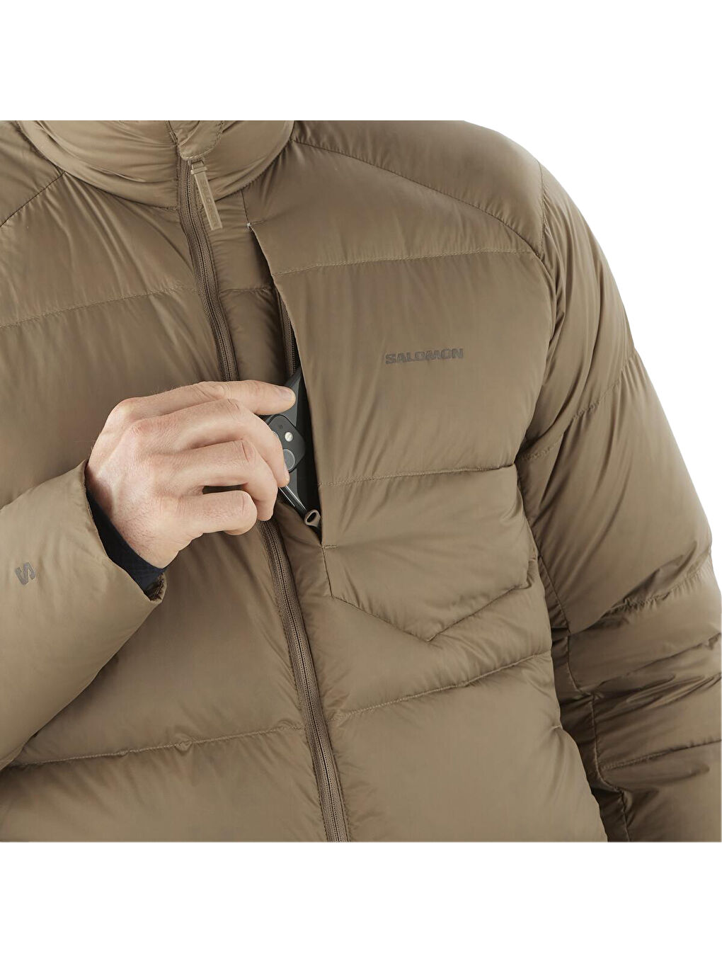 Karışık Outline Down Erkek Outdoor Ceketi-3