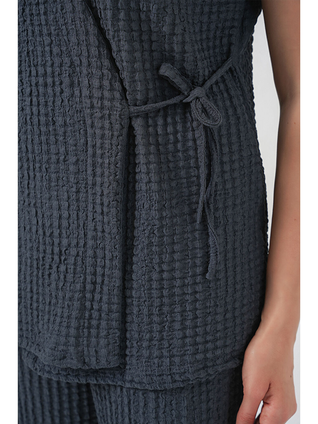 Kadın Örme İkili Takım 30064 - Antrasit-5