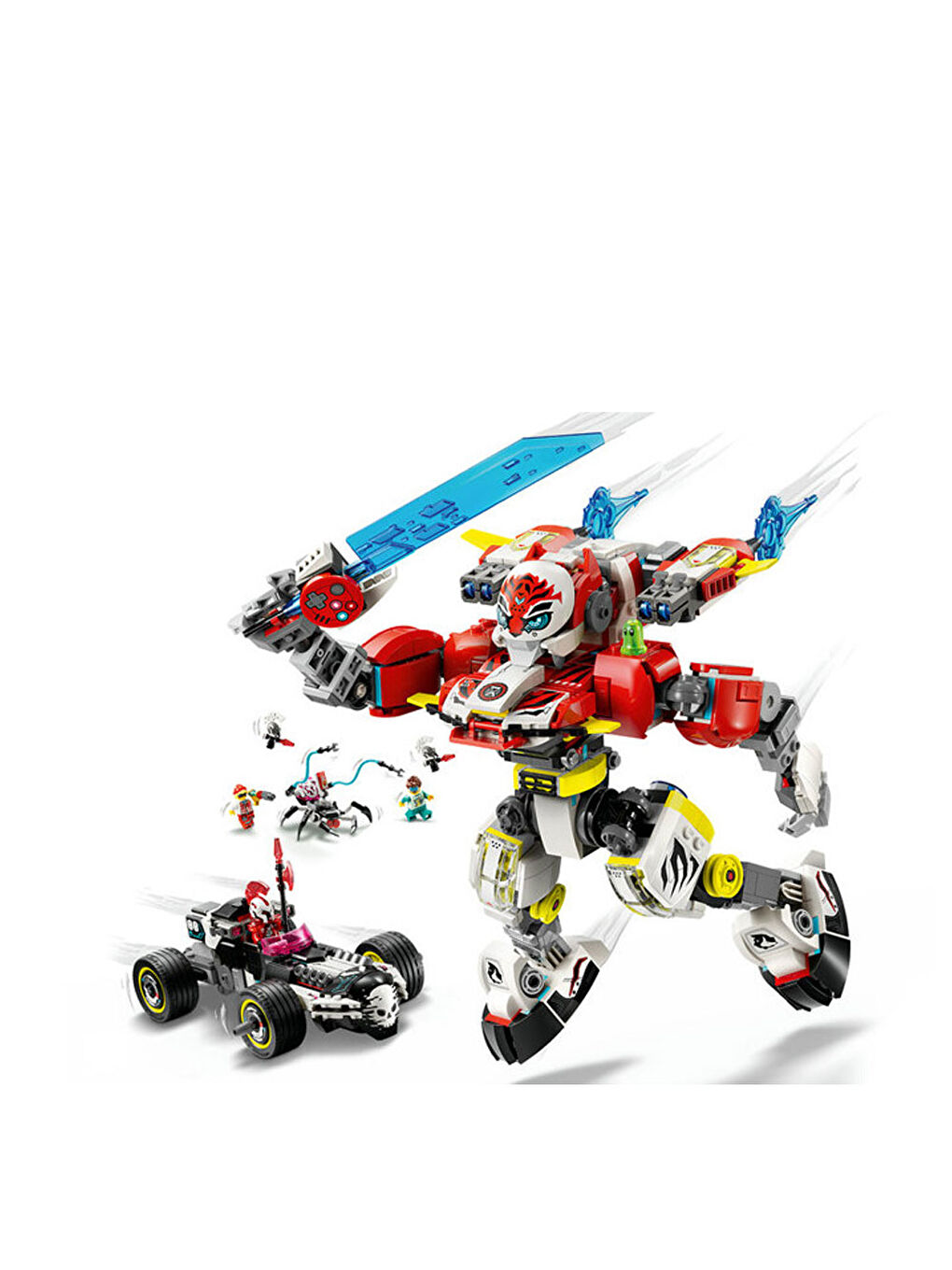 DREAMZzz Cooper ın Kaplan Robotu ve Zero nun Hot Rod Arabası 71497-3