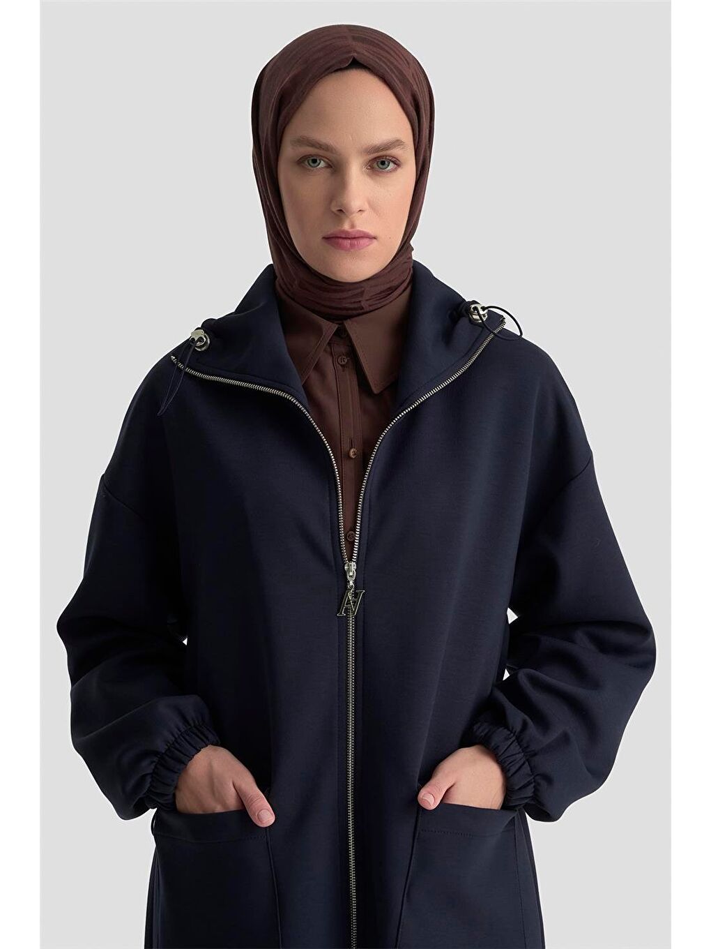 Yüksek Yaka Örme Giyçık 25Kd1503 Lacivert