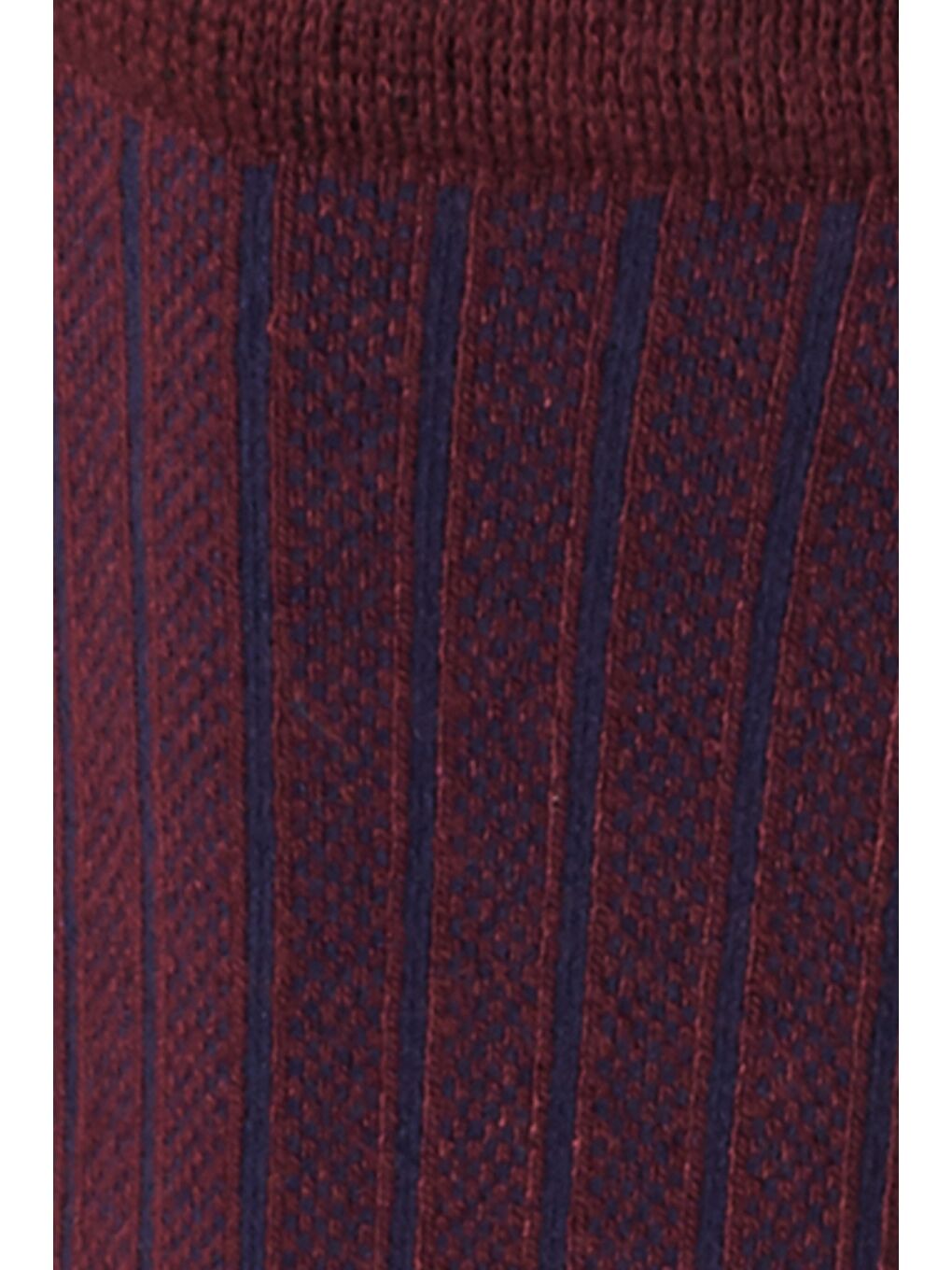 Erkek Bordo-Lacivert Desenli Bordo Lacivert Bambulu Casual Çorap-1